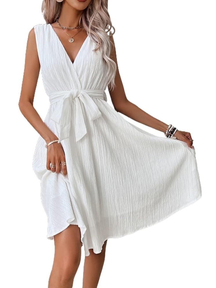 Amazon.com: MQIQ Wervot Womens White Dress Women Dresses for